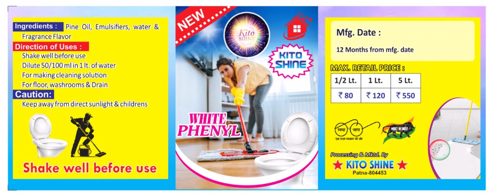 KITO SHINE White Phenyl